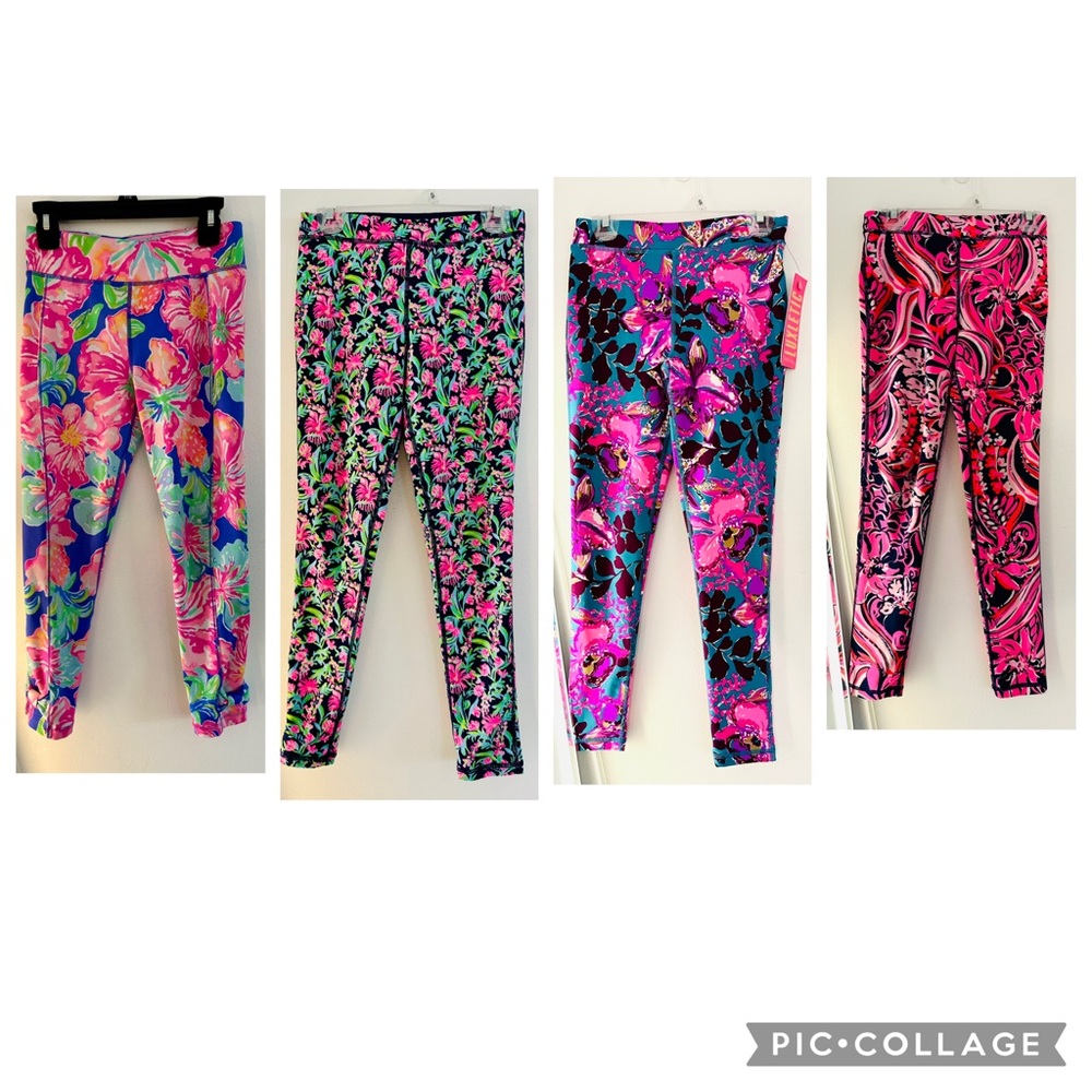 SOLD! Lilly Pulitzer girls Luxletic Mini Weekender Leggings Bundle